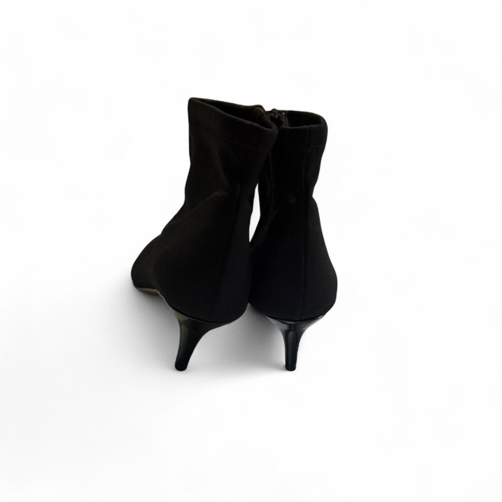 Betsey Johnson Classic Black Pointed Toe Ankle Boots - Picture 4 of 6
